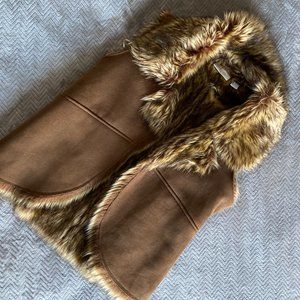 Reversible Faux Fur Suede Vest